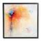 Stupell Industries Abstract Paint Burst Expressive Orange Red Blue,12" x 12"